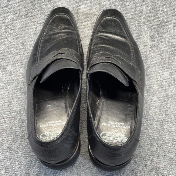 Calzoleria Toscana 4838 Penny Loafer Men\'s EUR 44/US 11 Black Saffiano Italy main image 10